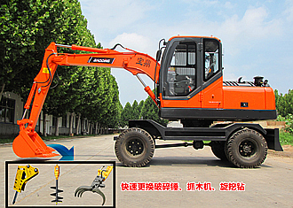 宝鼎85轮式挖掘机 宝鼎85轮式挖掘机