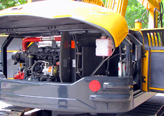 宝鼎80挖掘机大面积机罩设计