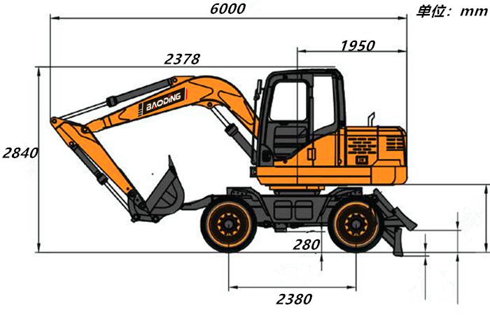 宝鼎80<a href='/lswjj.html' class='keys' title='点击查看关于轮式挖掘机的相关信息' target='_blank'>轮式挖掘机</a>外形图 宝鼎80<a href='/lswjj.html' class='keys' title='点击查看关于轮式挖掘机的相关信息' target='_blank'>轮式挖掘机</a>外形图