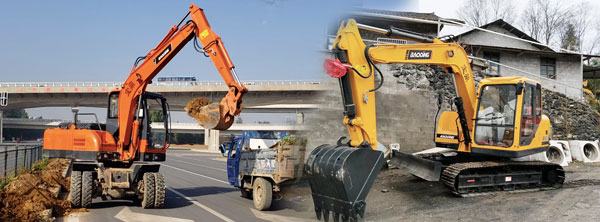 轮式挖掘机和履带车型.jpg 轮式挖掘机和履带车型.jpg