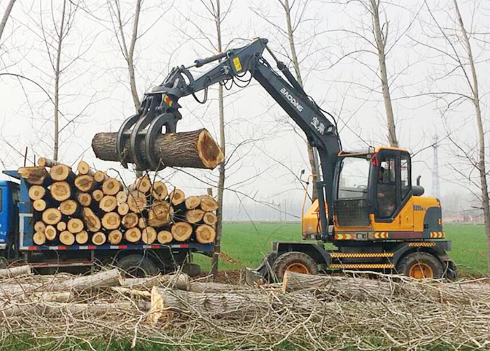 轮式抓木机 轮式抓木机