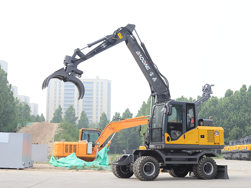 宝鼎BD80X轮式挖掘机,市政中的佼佼者