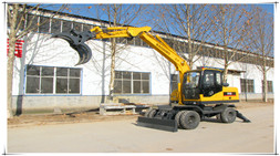 山东宝鼎轮式95挖掘机抓木机为什么值得购买?