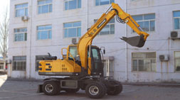 实力宝鼎轮式挖掘机先行者