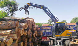 宝鼎抓木机BD95W系列车型特点与使用场景