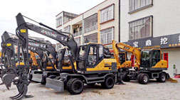 宝鼎轮式挖掘机高效节能事半功倍