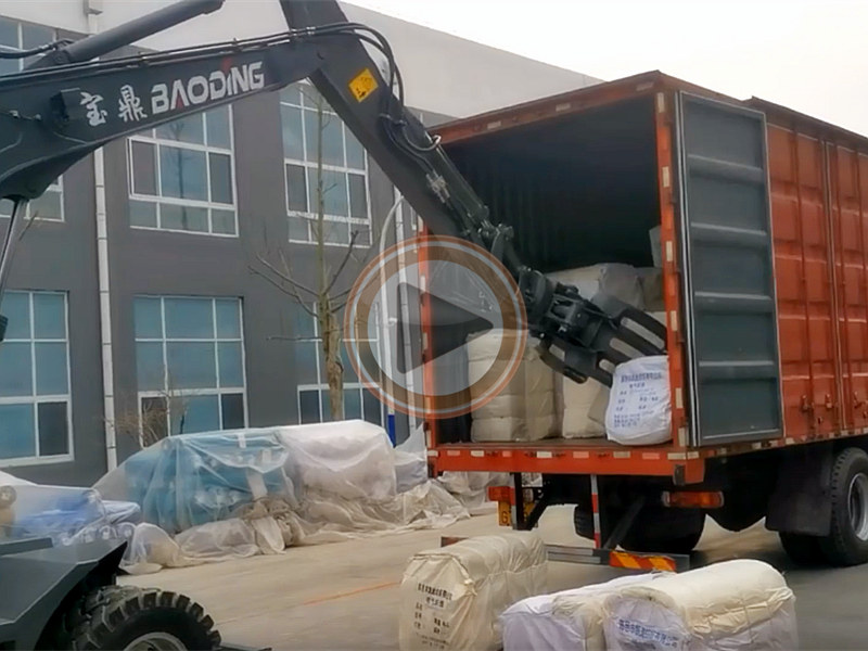 布厂棉纺厂装卸机宝鼎轮式抓包机 布厂棉纺厂装卸机宝鼎轮式抓包机