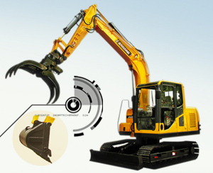 宝鼎履带式90挖掘机抓木机 宝鼎履带式90挖掘机抓木机