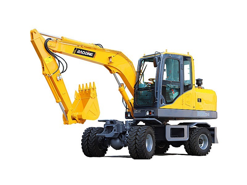 宝鼎BD80W-8A新款轮式挖掘机 宝鼎BD80W-8A新款轮式挖掘机