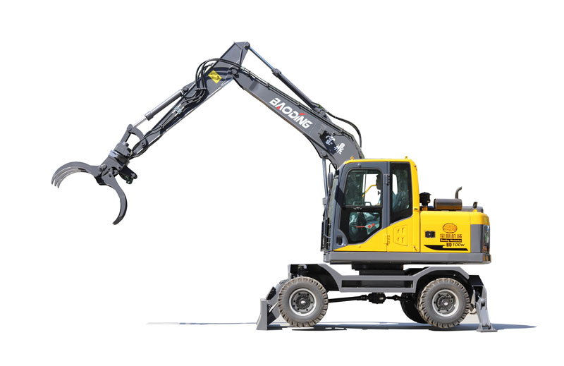 宝鼎BD100W-8D轮式挖掘机抓木机 宝鼎BD100W-8D轮式挖掘机抓木机